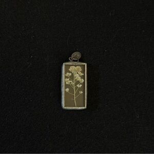 RARE Jewel Kade Pressed Flower Botanical Pendant / Charm